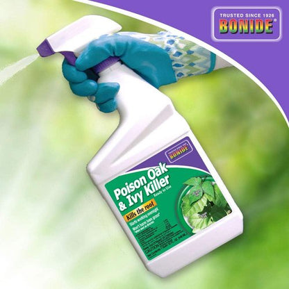 Bonide Poison Oak & Ivy Killer - Fast-Acting 32 oz Ready-to-Use Spray for Effective Home Gardening