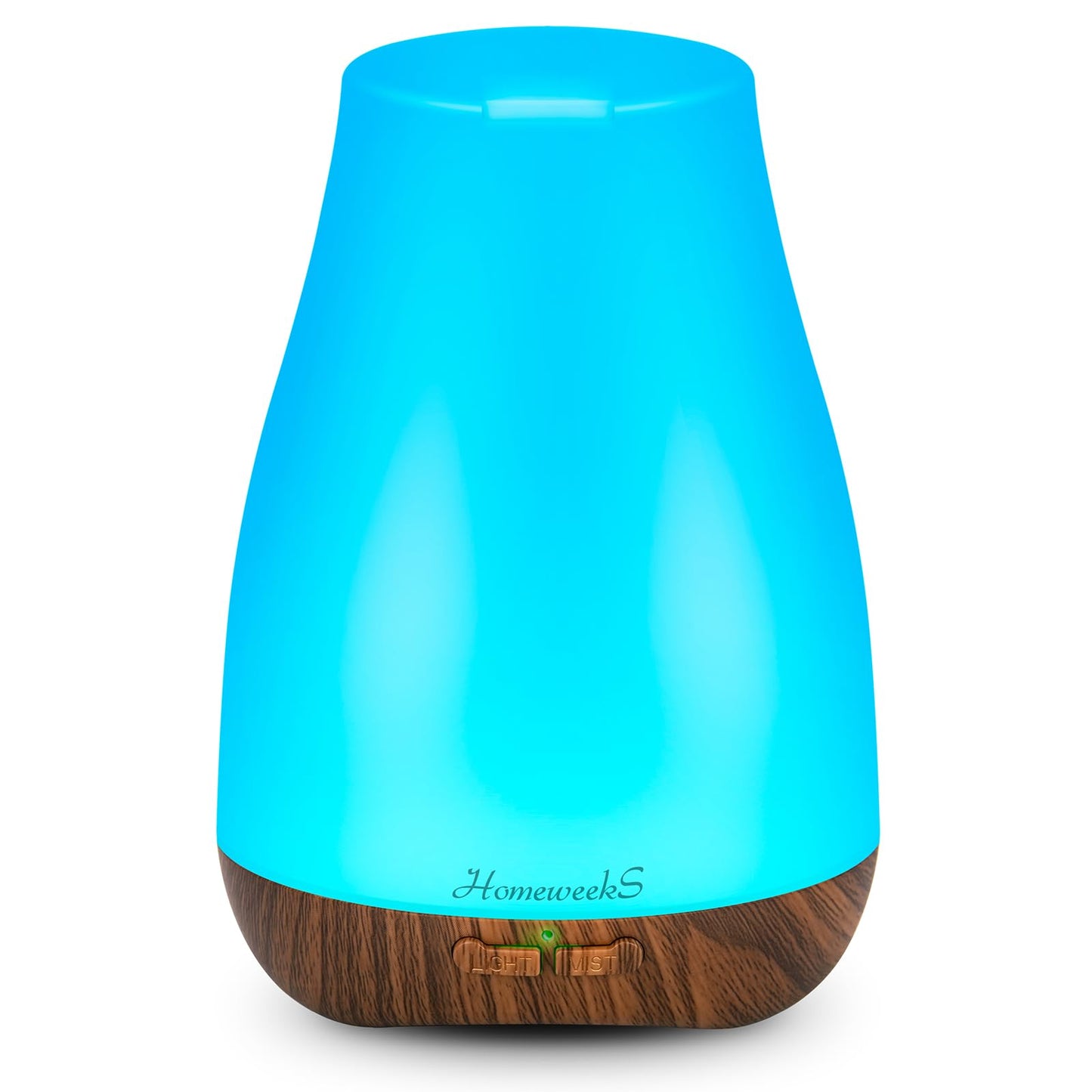 Homeweeks Diffusers, 100ml Colorful Essential Oil Diffuser with Adjustable Mist Mode, Auto Off Aroma for Bedroom/Office/Trip (100 ML 1 Pack)