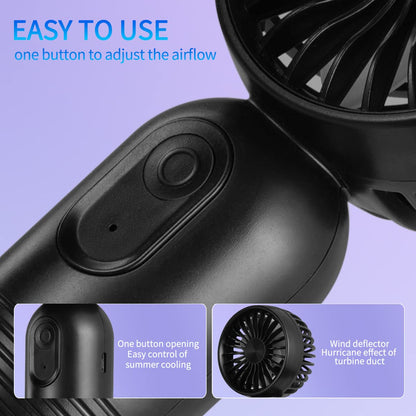 Mini Portable Fan 24 Pack, Cute Handheld Battery Operated Lightweight Small Personal Fans with 3 Speeds and USB Rechargeable Eyelash Fan for Stylish Girl Kids Women Men Office Outdoor Travel Camping