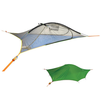 Tentsile Flite+ V3 Lightweight Camping Tent Hammock, Portable Treehouse for Backpackers, Backyards, Nature Lovers, Designed in The UK (Dark Green)
