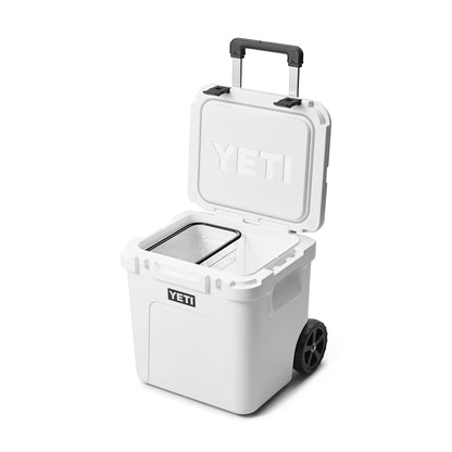 YETI Roadie 48 Wheeled Cooler with Retractable Periscope Handle, White
