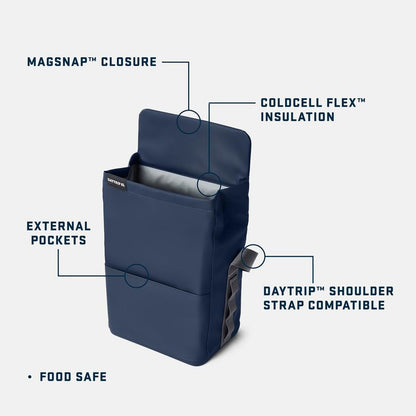 YETI Daytrip 6L Insulated Soft Cooler Lunch Bag, Charcoal