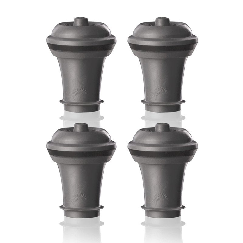 Vacu Vin Wine Saver Vacuum Stoppers Set of 4 – Grey
