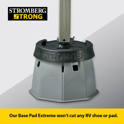 Stromberg Carlson JBP-712.6 Base Pad Extreme 6 Pack – 6" RV Utility Blocks for Leveling, Camper Jack Blocks, Setup Blocks – 6000 lb Capacity, Lightweight & Stackable – Universal Fit – Black – 6" Tall