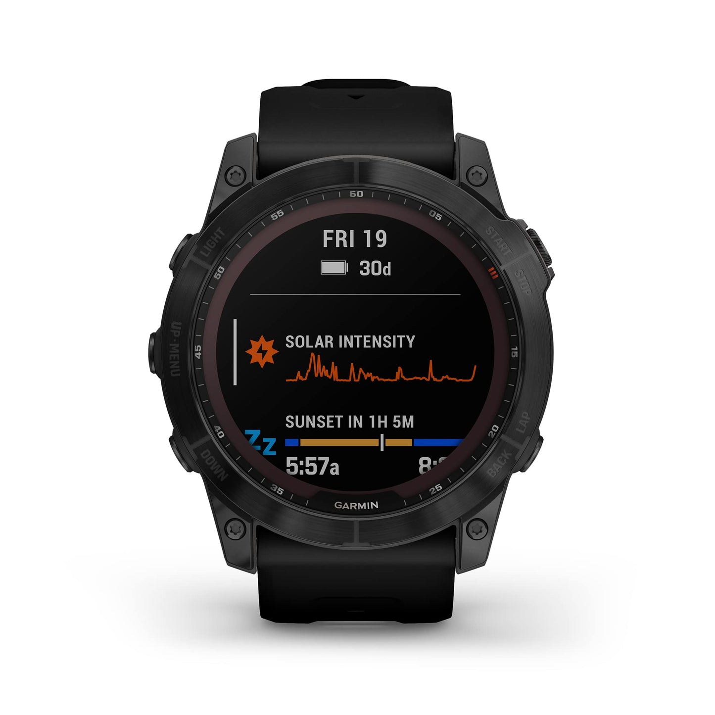 Garmin fenix 7X Solar, Larger sized adventure smartwatch, with Solar Charging Capabilities, touchscreen outdoor watch with GPS, Black Titanium with Black Band (Renewed)