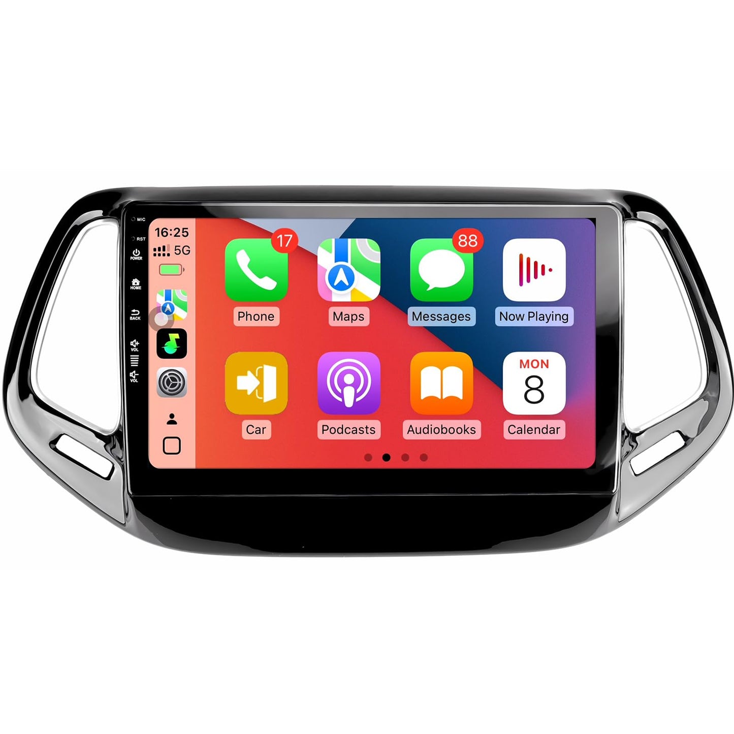 Car Radio Stereo for Jeep Compass 2017-2020,10" Android 13 Touchscreen Head Unit,Wireless CarPlay & Android Auto,GPS Navigation,HD Backup Camera,Mirror Link,WiFi 6,Bluetooth 5.4,FM,SWC