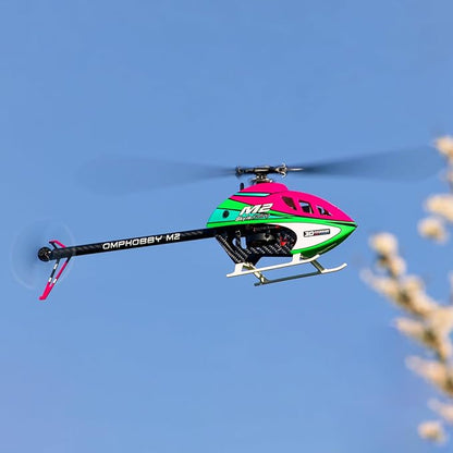 OMPHOBBY M2 V3 PRO RC Helicopter for Adults Support APP Tuning &amp Telemetry 6CH 3D Brushless Direct Drive Lightweight 320g OFS3 Flight Control 200-Class Mini Helicopter for Outdoor Orange PNP