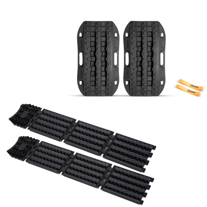 BUNKER INDUST Tire Traction Mats Foldable, Portable Recovery Track Boards + Short Recovery Track Traction Mats