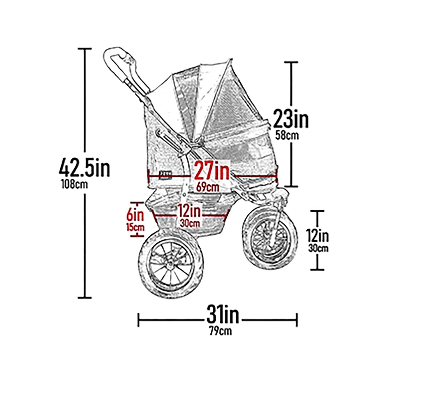 Pet Gear NO-Zip Double Pet Stroller, Zipperless Entry, for Single or Multiple Dogs/Cats, Plush Pad + Weather Cover Included, Large Gel-Filled Tires, Emerald