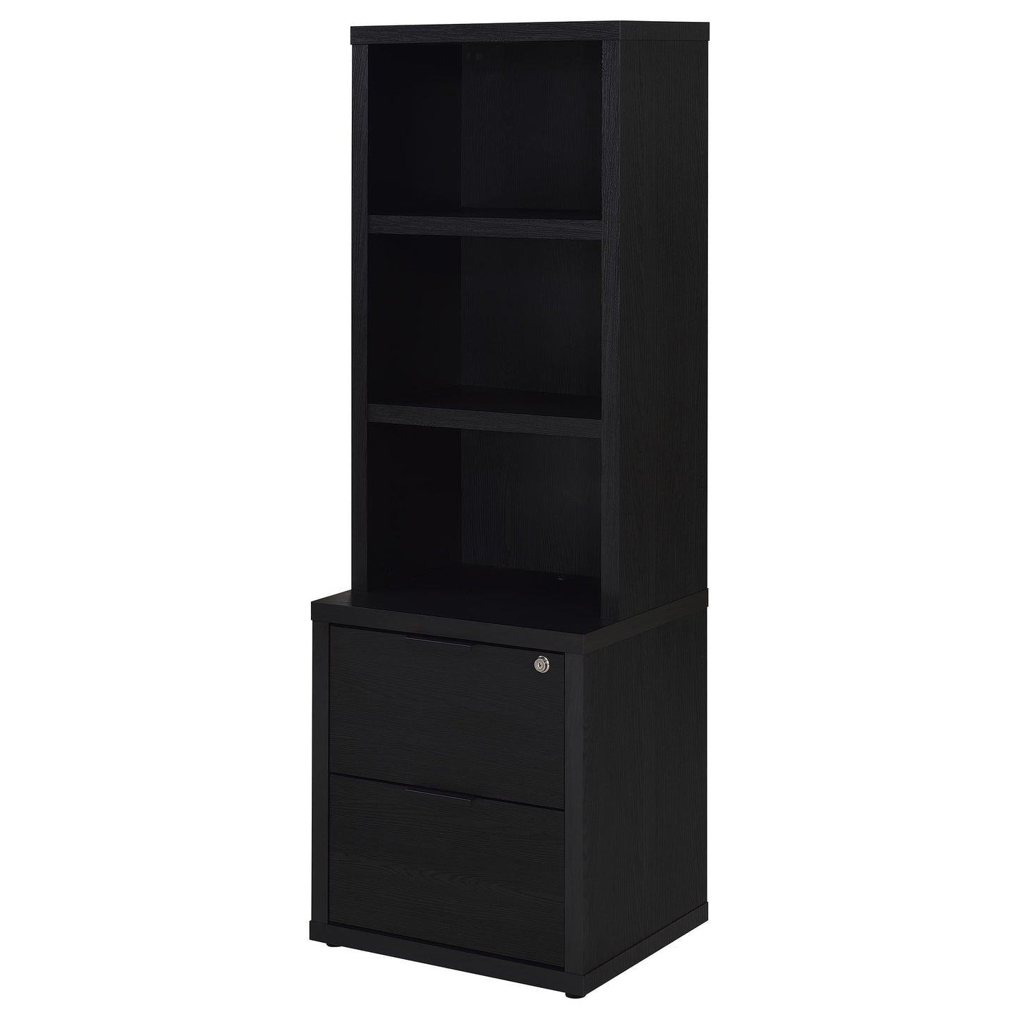 Coaster Home Furnishings Westpark 3-Piece Wall Unit Bookcase Set with USB Black 802703-S3