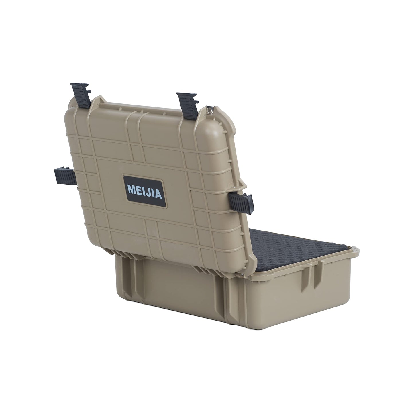 MEIJIA Portable IP67 Waterproof Protective Case,Hard Camera Case,Customized Fit Foam Inserted,Fit for Camera, Equipments, Lens,Drones,19.78“X15.77"x7.41"(Desert Tan)