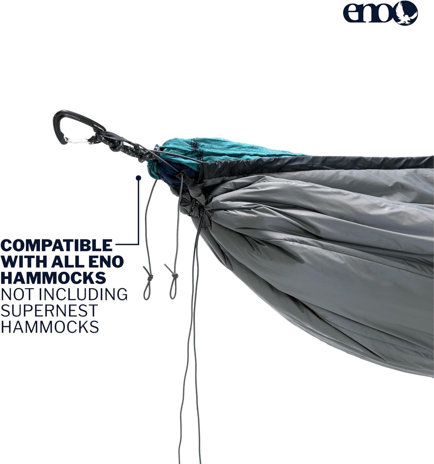 ENO, Eagles Nest Outfitters Vulcan UnderQuilt Water-Repellent Hammock Insulation, Storm