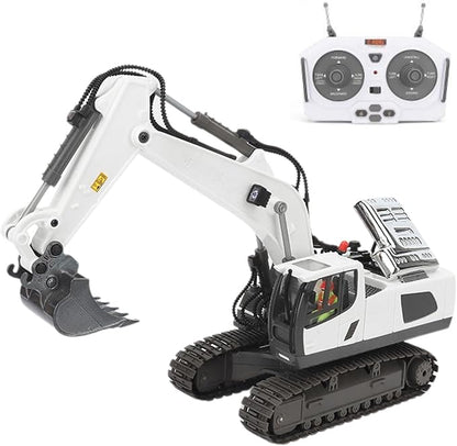 Mudsterz - Mudsterz Trucks Mudsterz Excavator 2.4GHz RC Construction Vehicle with Cool Lights and Real Sounds Realistic Engineering Design Metal Parts Little Builders Big Action (A2)