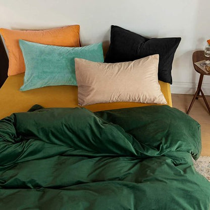 FLXXIE Velvet Pillowcases - Soft & Cozy Zipped Decorative Cases for Bedroom | 20x30 Inches, Navy Blue - 2 Pack