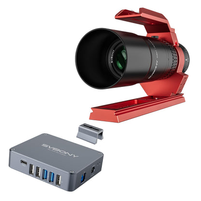 SVBONY SV545 Telescope Petzval Lens APO with SV241 Pro Power Management Box, F4.5, 203mm Focal Length, Built in Field Flattener, Remote Control for Astronomy Equipment, for Deep Sky Astrophotography
