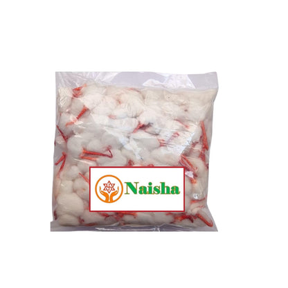 NAISHA Hand Rolled Organic Cotton Puja Wicks Combo Pack of 500 (2 Colors) for Oil Lamps, Diwali, and Festivals