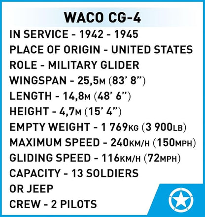 COBI Historical Collection WWII WACO CG-4