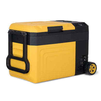 Newair 25 Qt. Portable Electric Cooler, 12v Car Mini Fridge, Hard Lunch Box for Jobsite, Workshop, Camping | Battery Powered Outdoor Cooler by 18/20V Dewalt, Bosch, Makita, Milwaukee Tool Batteries