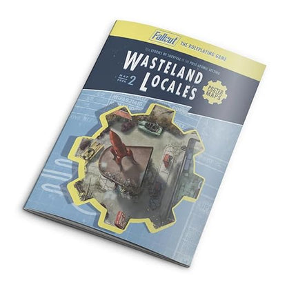 Modiphius Entertainment: Fallout: The Roleplaying Game - Map Pack 2: Wasteland Locales - 32 Page RPG Book &amp 4 Double-Sided Poster-Sized Maps Tabletop
