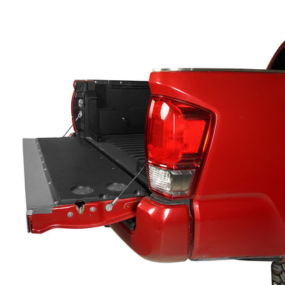 Hooke Road Tacoma Tailgate Panel Flat Cover Protector for 2005-2023 Toyota Tacoma 2nd 3rd Gen, Tail Gate Pad Camping Table, Food-Safe Plastic Cutting Board