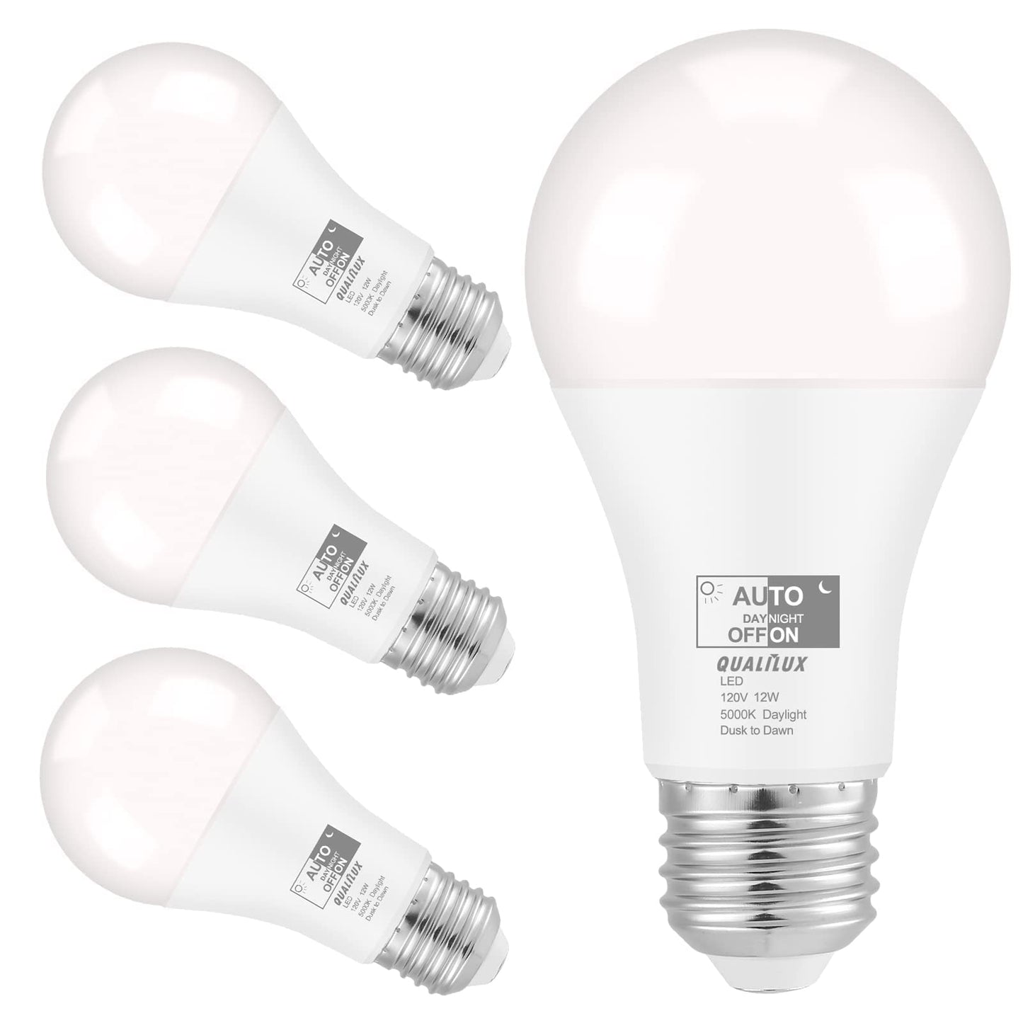 Dusk to Dawn Light Bulbs, Auto On/Off Light Sensing LED Bulbs Outdoor, Vintage Amber, Edison ST19 2-Pack, 6.5W 700LM 60W Equivalent, HQ-H027