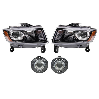 TRQ Lighting Kit Compatible with 2014-2016 Jeep Grand Cherokee, Model LKA83544