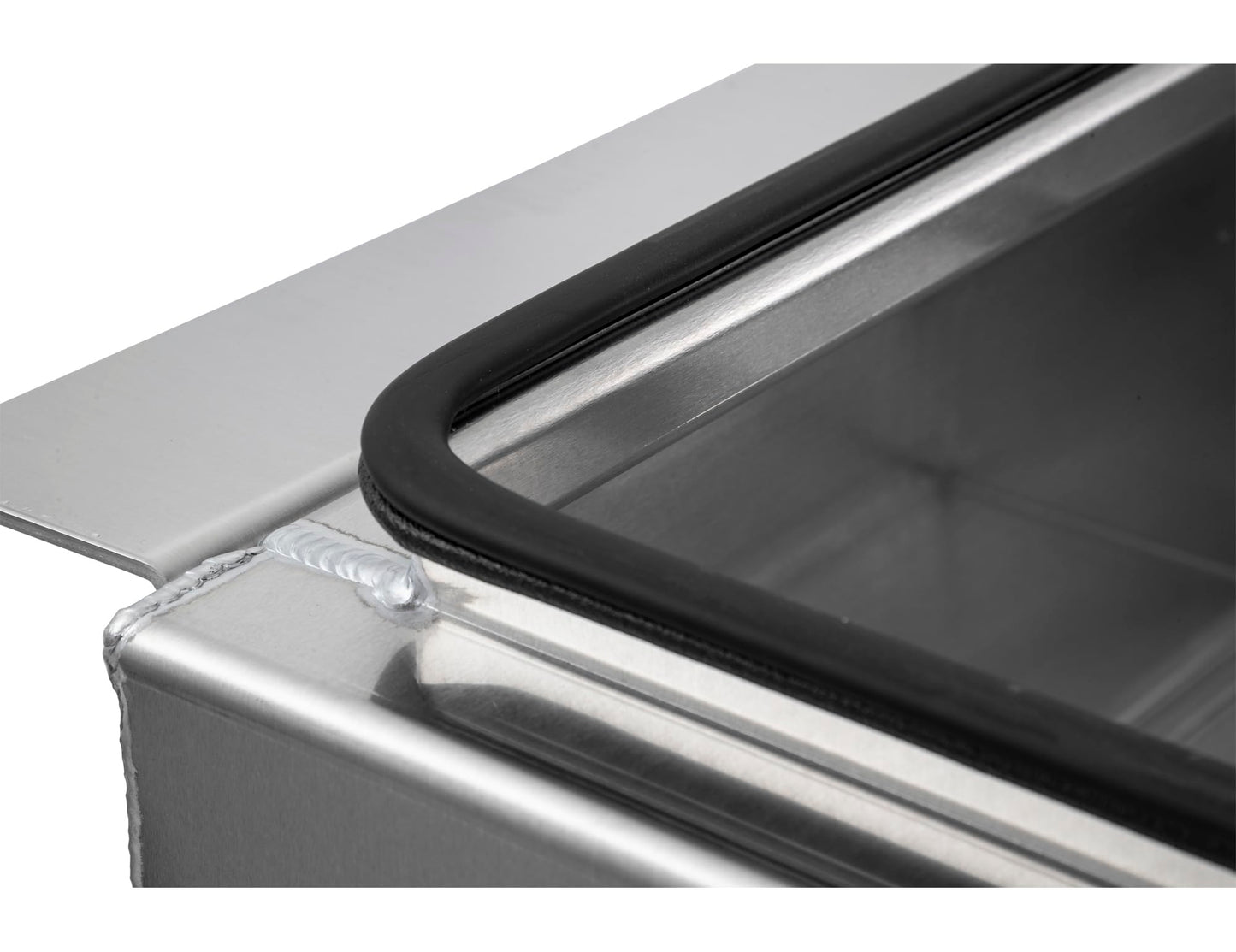 Buyers Products 1705381 Diamond Tread Aluminum In-Frame Truck Tool Box w/Notched Bottom, 12" H x 24" D x 32" W, Truck Box for Between Truck Frame Rails, Adjustable Latch, Includes Mounting Kit