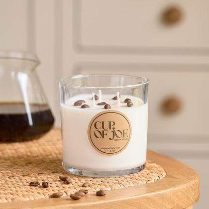 Becky Home 3 Wick Candle, 14.5oz Coffee Scented, Espresso Candles, Roast Coffee, Macchiato Candle, Large Jar Candles for Women, Gift for Men and Women
