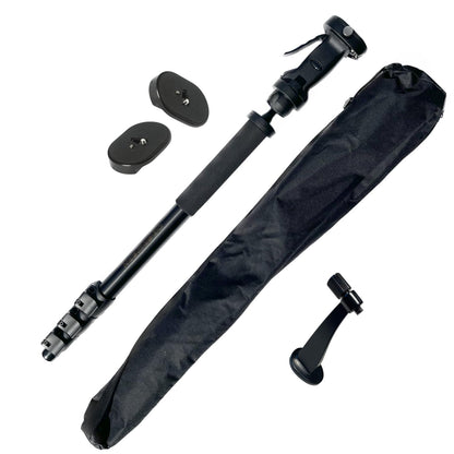 Oberwerk 2000 Tall Monopod & Sport L-Adapter with 2 Quick-Release Plates - Portable Binocular & Camera Monopod Stand Bundle | Extra Long Extension Up to 78"