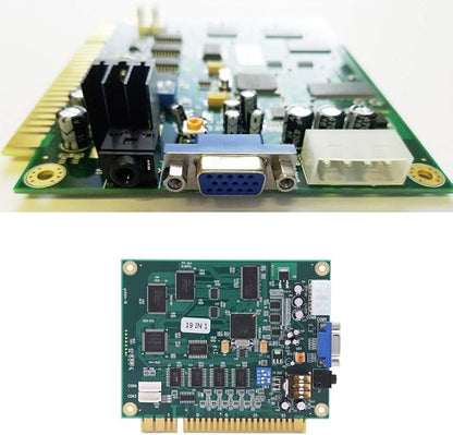 KOOBOOK 1Pcs Multi Classic 19 in 1 Multicade Arcade Multigame Jamma PCB Board Multiple Arcade Games Video Board