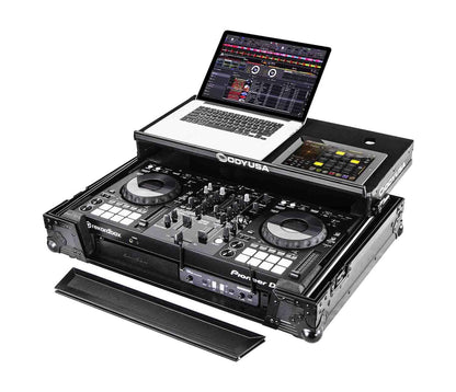 Odyssey FZGSPIDDJ8001BL Black Label Glide Style Controller Case Compatible with Pioneer Ddj-800, 1U Rack Space