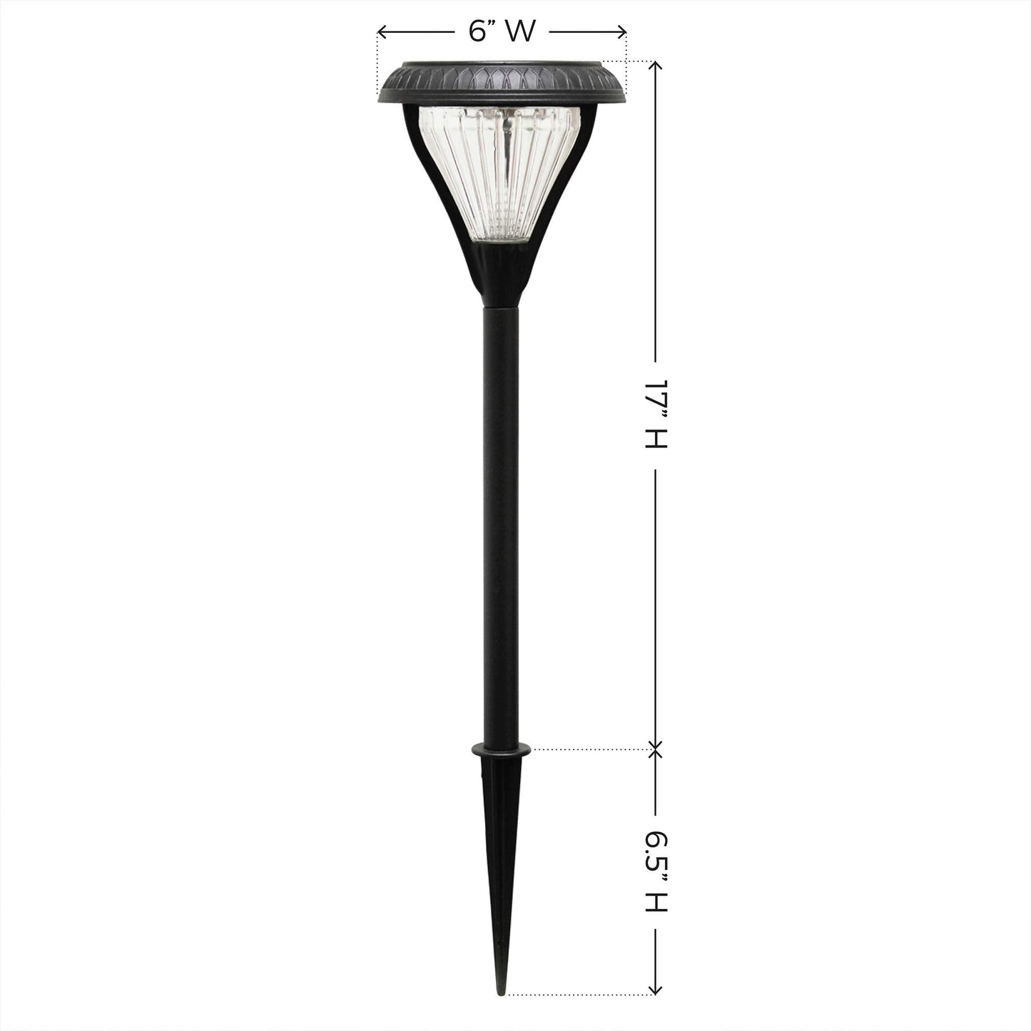 Gama Sonic Premier Outdoor Pathway Garden Landscape Light with 2 Color LEDs, Warm White and Bright White, Black, Heavy Duty Cast Aluminum, 50 Lumens, 4-Pack (239iP490080)