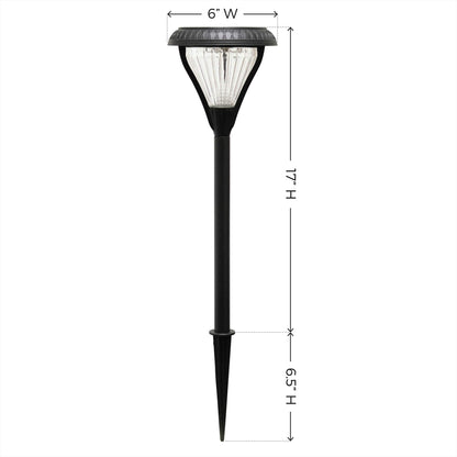 Gama Sonic Premier Outdoor Pathway Garden Landscape Light with 2 Color LEDs, Warm White and Bright White, Black, Heavy Duty Cast Aluminum, 50 Lumens, 4-Pack (239iP490080)