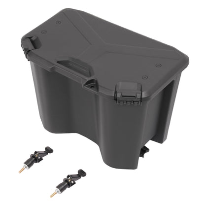 ALMULOO 30L/7.8 Gallon Rear Cargo Storage Box Compatible with Can-Am Maverick Sport X3 MAX Trail Compatible with Defender Commander Models Plastic Black Replacement for 715006830