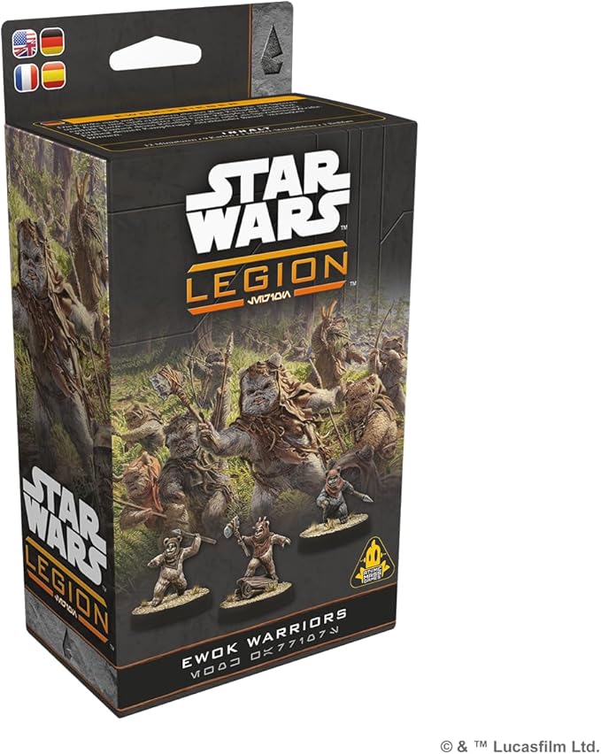 Asmodee Star Wars: Legion Ewok Warriors - Rebel &amp Bright Tree Village Battle Force Unit Expansion Tabletop Miniatures Strategy Game for Kids &amp Adults Ages 14+ 2 Players 90 Min Playtime