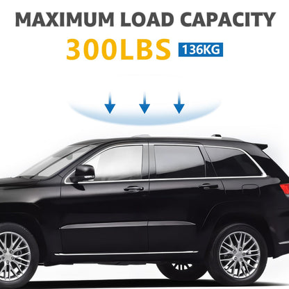 Roof Rack Cross Bars Compatible with Jeep Grand Cherokee Altitude & SRT & Trackhawk with Roof Black Moldings 2011-2022, Adjustable Aluminum 300 LBS Anti-Theft Lock Crossbar for Bike, Snowboard,Luggage