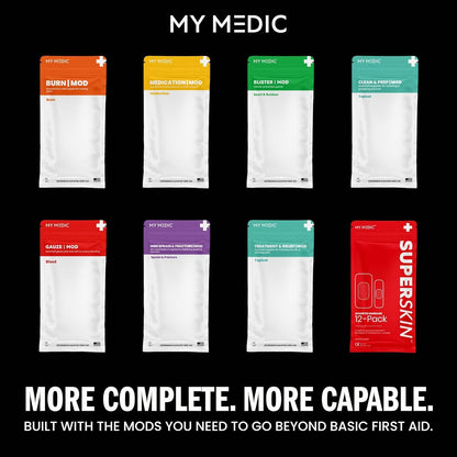 MY MEDIC MyFAK Standard IFAK First Aid Kit & Medic Kit - HSA FSA Items - Built in USA - Medical Supplies & First Aid Essentials for Home, Auto & Family Emergency Preparedness - Family Medical Bag, Red