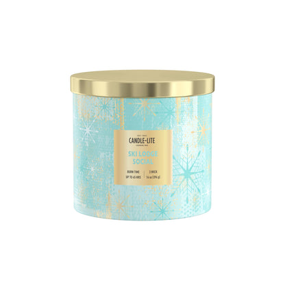 Candle-lite Holiday Scented Candles, Apple Blossom with Lavender, 14 oz 3-Wick Jar Candle, Proudly Poured in the USA, Christmas Home Decor Candle, 45 Hours of Burn Time, Holiday Gift for Men and Women
