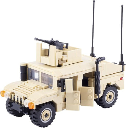 GeRRiT American Military Vehicle HMMWV Building Block(449 PCS)WW2 Military Historical Building SetToys Gifts for Kid and Adult Compatible with Lego. 66010