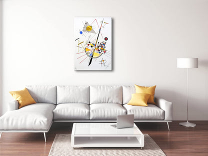 Wieco Art Framed Canvas Wall Art Composition VII, 1913 by Wassily Kandinsky Classic Abstract Famous Paintings Reproductions Canvas Wall Art for Home Decoration
