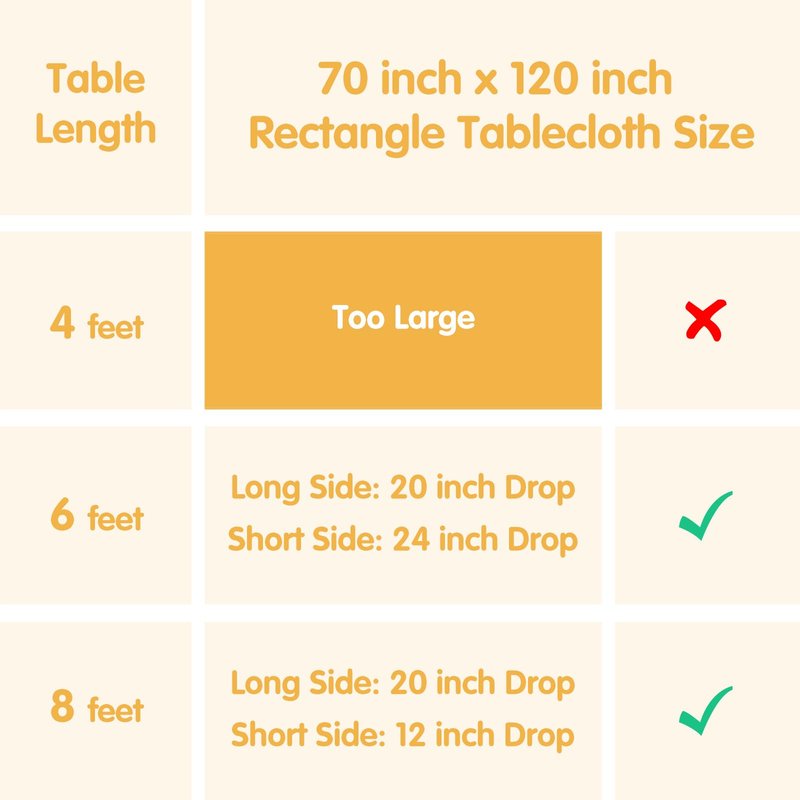 BRILLMAX 6 Pack Light Blue Tablecloths 70 x 120 Inch for 6ft & 8ft Rectangle Tables - 150 GSM Polyester Fabric, Universal Fit, Water, Stain & Wrinkle Resistant Cloth Cover for Wedding Banquet