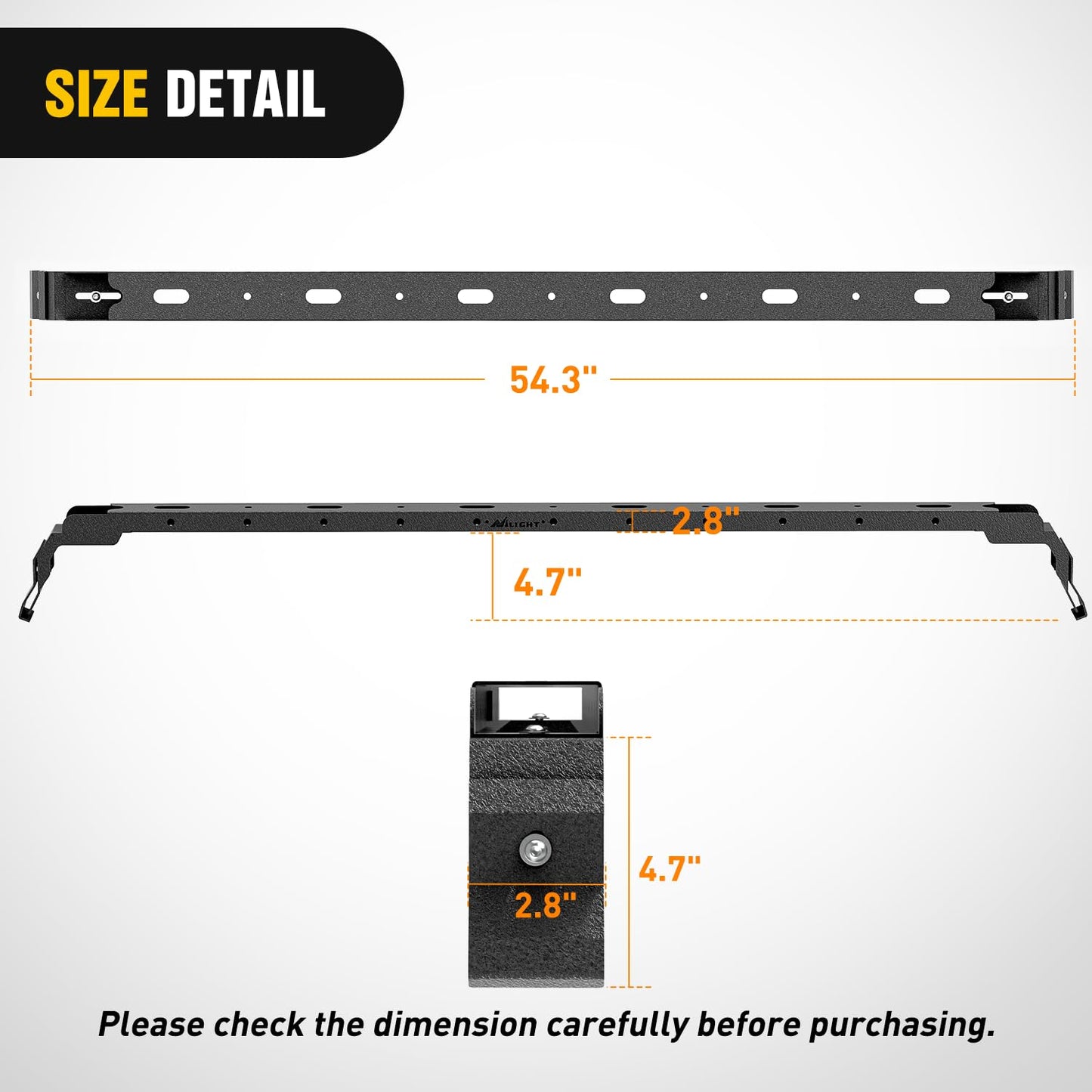 Nilight 300LBS Roof Rack Cross Bars Compatible with Jeep Wrangler JK JKU 2007-2018 JL JLU 2018-2026 Gladiator JT 2020-2026 Hardtop Models, Adjustable Iron Crossbars for Cargo Carrier Luggage Box Tent