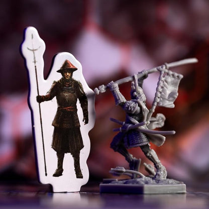 Senjutsu: Battle for Japan - Samurai Dueling Game with Miniatures and Deck Crafting Strategy Game for Kids and Adults Ages 14+ 1-4 Players 15-20 Min Playtime Made by Lucky Duck Games