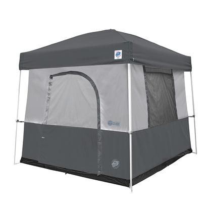 E-Z UP Camping Cube Sport, Converts 10' Angled Leg Canopy into Camping Tent, Grey (Canopy/SHELTER/Poles NOT Included)