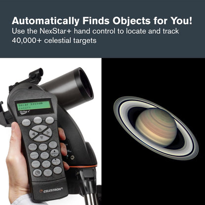 Celestron NexStar 90SLT-Mak Portable Computerised Maksutov-Cassegrain Telescope with Quick-Release Fork-arm Mount, Accessory Tray and 'Starry Night' Special Edition Software, Grey