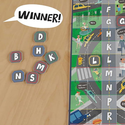 Educational Insights Word on the Street - Family Board Games for Kids and Adults Fast Word Games for Kids 10 and up Vocabulary Building Spelling Game with Fast-Paced Play Family Game Night