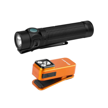 OLIGHT Baton4 Pro EDC Flashlight Rechargeable Bundle Oclip Pro EDC Flashlight Clip-on Light
