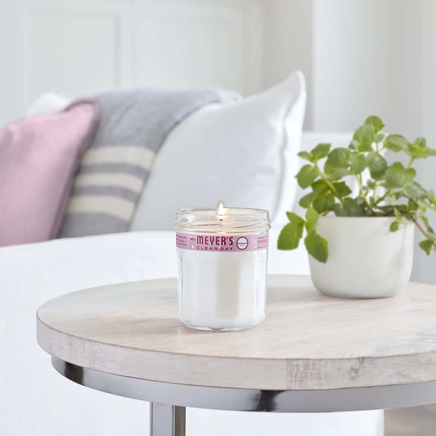 Mrs Meyer's Candle Peppermint with Sleeve (7.2 Oz, Pack - 1)