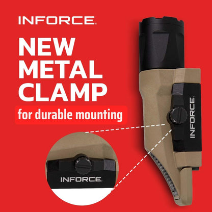 Inforce WML Gen 3 LED Weapon Light, White/IR LED, 450 Lumens, Black, IF71013 (Dark Earth)