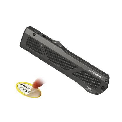 Nitecore EDC17 1500 Lumens EDC Flashlight – 3-in-1 with White Light, UV Black Light and Green Module, Slim Flat Stainless Steel, USB-C Rechargeable, Waterproof for Outdoor or Work